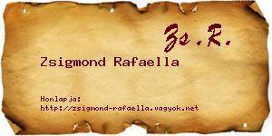 Zsigmond Rafaella névjegykártya
